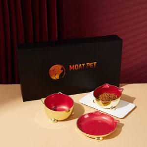 Moat Pet Golden Bowl - Cherry